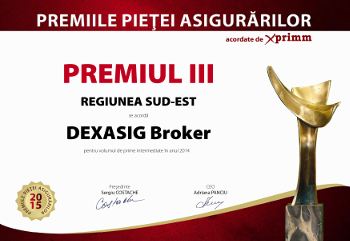 Premiul III Regiunea Sud-Est - Dexasig Broker (2015)